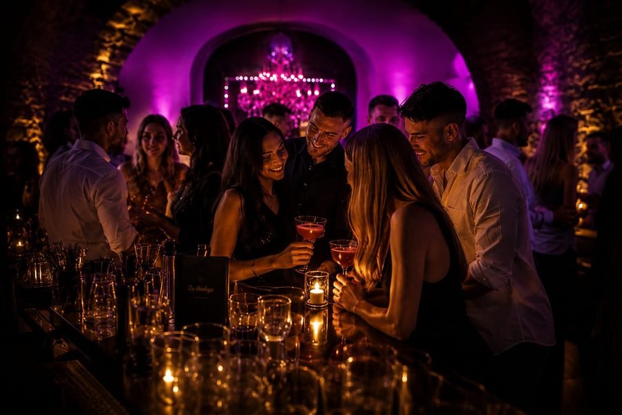 Kellerbar der Bodega im historischen Gewölbe